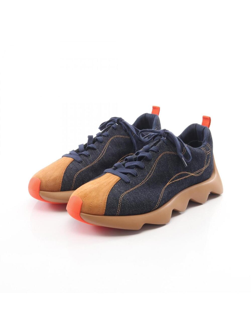 Hermes Anvor Sneakers Denim Suede #272714H10B